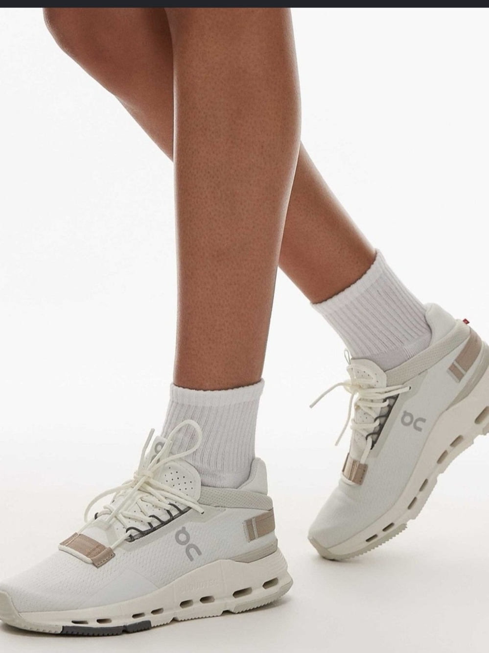 On Running Cloudnova 2 Ice Sand Women's White Sports Sneaker 3WE30222053